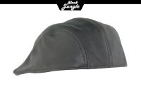 Black Jungle DOBBYN  Schirmm&uuml;tze Cap Schieberm&uuml;tze Flatcap Lederm&uuml;tze M&uuml;tze Ledercap Flat caps Braun XL (61-62 cm)