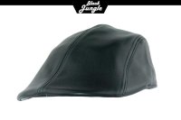 Black Jungle DOBBYN  Schirmmütze Cap Schiebermütze Flatcap Ledermütze Mütze Ledercap Flat caps Schwarz XL (61-62 cm)