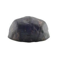 Black Jungle DOBBYN  Schirmm&uuml;tze Cap Schieberm&uuml;tze Flatcap Lederm&uuml;tze M&uuml;tze Ledercap Flat caps Tan XL (61-62 cm)