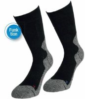 Funktionsstrümpfe Trekkingsocken für Wanderschuhe Trecking Socken Outdoorsocken Schwarz 35-38 2 Paar