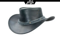 Black Jungle ARAMAC Lederhut  Cowboyhut Australienhut Hut Outdoor Westernhut Reithut unisex