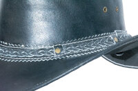 Black Jungle ARAMAC Lederhut  Cowboyhut Australienhut Hut Outdoor Westernhut Reithut unisex Schwarz XL