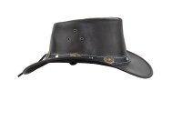 Black Jungle REEDLEY Lederhut Cowboyhut Westernhut Hut Outdoorhut Freizeithut Australienhut unisex Braun M