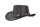 Black Jungle REEDLEY Lederhut Cowboyhut Westernhut Hut Outdoorhut Freizeithut Australienhut unisex Braun M