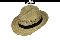 Black Jungle Strandhut VARADERO Strohhut Natur Sommerhut Strohhüte Havanna Hut Unisex Bogart