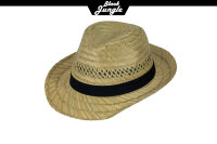 Black Jungle Strandhut VARADERO Strohhut Natur Sommerhut Strohhüte Havanna Hut Unisex Bogart