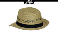 Black Jungle Strandhut VARADERO Strohhut Natur Sommerhut Strohhüte Havanna Hut Unisex Bogart