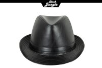 Black Jungle ADAM  Trilby Lederlook Karibikhut Havannahut Regenhut Hut Sonnenhut