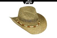 Black Jungle Westernhut BONDI Strohhut Sommerhut Strandhut Cowboyhut Sonnenschutz Fedora hut
