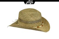 Black Jungle Westernhut BONDI Strohhut Sommerhut Strandhut Cowboyhut Sonnenschutz Fedora hut