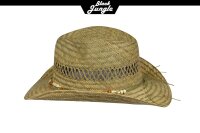 Black Jungle Westernhut BONDI Strohhut Sommerhut Strandhut Cowboyhut Sonnenschutz Fedora hut