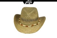 Black Jungle Westernhut BONDI Strohhut Sommerhut Strandhut Cowboyhut Sonnenschutz Fedora hut