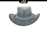 Black Jungle BULAT Westernhut Australien Outdoorhut Lederhut Cowboyhut Reithut Hut Unisex M Schwarz