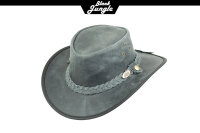 Black Jungle BULAT Westernhut Australien Outdoorhut Lederhut Cowboyhut Reithut Hut Unisex M Schwarz
