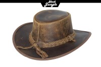 Black Jungle BULAT Westernhut Australien Outdoorhut Lederhut Cowboyhut Reithut Hut Unisex M Tan