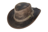 Black Jungle BULAT Westernhut Australien Outdoorhut Lederhut Cowboyhut Reithut Hut Unisex L Charcoal