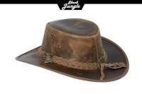Black Jungle BULAT Westernhut Australien Outdoorhut Lederhut Cowboyhut Reithut Hut Unisex XL Tan