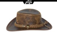 Black Jungle BULAT Westernhut Australien Outdoorhut Lederhut Cowboyhut Reithut Hut Unisex XL Tan