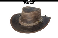 Black Jungle BULAT Westernhut Australien Outdoorhut Lederhut Cowboyhut Reithut Hut Unisex XL Charcoal