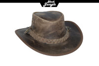 Black Jungle BULAT Westernhut Australien Outdoorhut Lederhut Cowboyhut Reithut Hut Unisex XL Charcoal