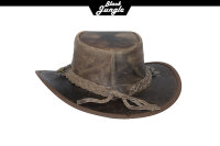 Black Jungle BULAT Westernhut Australien Outdoorhut Lederhut Cowboyhut Reithut Hut Unisex XL Charcoal