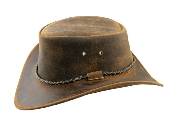 Black Jungle KIMBOLTON Westernhut Australien Outdoorhut Lederhut Cowboyhut Reithut Hut  Tan XL