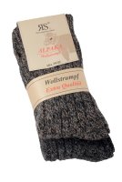 Wollsocken Wintersocken dicke warme Premium Alpaka Socken Damen Herren Gr.35-45  35-38 2 Paar Mocca + Anthrazit
