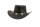 Black Jungle YARRAM Outdoor Western Lederhut Australien Cowboy Lederhüte Reiterhut Unisex  S (55-56 cm) Braun