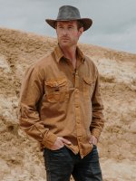 SCIPPIS  Australian Adventure Wear Cowra Shirt, tobacco, M
