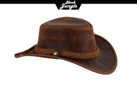 Black Jungle BULAT Westernhut Australien Outdoorhut Lederhut Cowboyhut Reithut Hut Unisex Ocker M