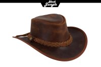 Black Jungle BULAT Westernhut Australien Outdoorhut Lederhut Cowboyhut Reithut Hut Unisex Ocker M