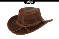 Black Jungle BULAT Westernhut Australien Outdoorhut Lederhut Cowboyhut Reithut Hut Unisex Ocker M