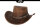 Black Jungle ARAMAC Lederhut  Cowboyhut Australienhut Hut Outdoor Westernhut Reithut unisex Ocker L