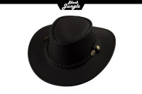 Black Jungle SORRENTO Lederhut Cowboyhut Westernhut Australien Herren Hut Freizeithut Braun XXL