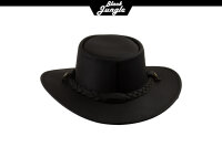 Black Jungle SORRENTO Lederhut Cowboyhut Westernhut Australien Herren Hut Freizeithut Braun XXL