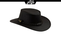 Black Jungle SORRENTO Lederhut Cowboyhut Westernhut Australien Herren Hut Freizeithut Braun XXL