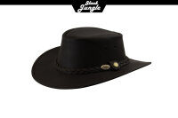 Black Jungle SORRENTO Lederhut Cowboyhut Westernhut Australien Herren Hut Freizeithut Braun XXL