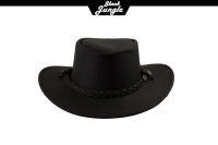 Black Jungle SORRENTO Lederhut Cowboyhut Westernhut Australien Herren Hut Freizeithut Braun XXL