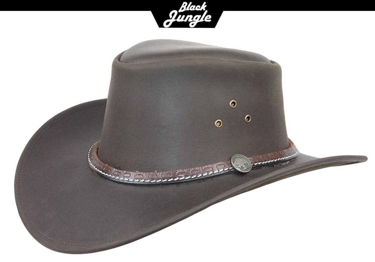 Black Jungle YARAKA Sombrero de piel de vaquero 