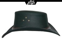 Black Jungle BEAGLE Outdoor Western Lederhut Australien Cowboy Lederhüte Reithut Unisex Schwarz XXL