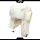 Black Jungle Fellmütze Trappermütze mit Pelzbesatz Damen-Trappermütze mit einem Pelzimitatbesatz Weiß 58 cm