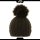 Black Jungle Strickmütze Damenmütze mit Zopfmuster und großer abmachbarer Kunstfell Bommel Anthrazit one-size