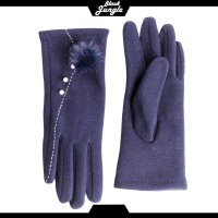Black Jungle Handschuhe Damenhandschuhe mit Perlenbesatz Freizeit Outdoorhandschuhe