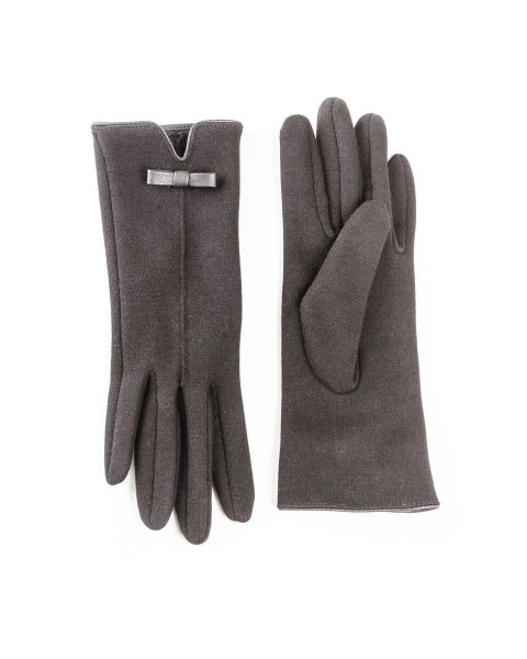 Black Jungle Handschuhe Damenhandschuhe mit Schleifenbesatz Freizeit Outdoorhandschuhe Schwarz one-size