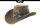 Black Jungle ONTARIO Hut Outdoorhut Westernhut Lederhut Australienhut Cowboyhut Reiterhut Unisex Tan/Schwarz S (55-56 cm)