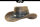 Black Jungle ONTARIO Hut Outdoorhut Westernhut Lederhut Australienhut Cowboyhut Reiterhut Unisex Tan/Schwarz XL (61-62 cm)