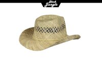 Black Jungle CLAYTON Strohhut Bogart Panamahut Outdoorhut...