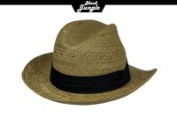 Black Jungle LORAY Westernhut Strohhut Sommerhut Strandhut Cowboyhut Sonnenschutz Fedora hut
