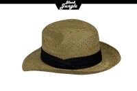 Black Jungle LORAY Westernhut Strohhut Sommerhut Strandhut Cowboyhut Sonnenschutz Fedora hut S/M