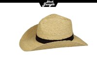 Black Jungle MORON Westernhut Strohhut Sommerhut Strandhut Cowboyhut Sonnenschutz Fedora hut